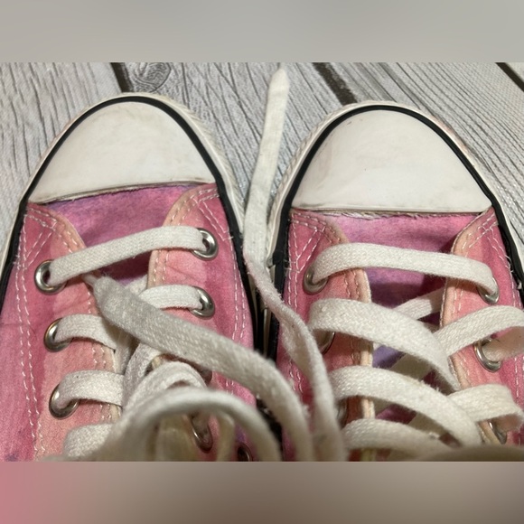 Converse All Star Chuck Taylor High Tops Women’s Pink Ombré Watercolor Sunset 6 - Picture 13 of 14